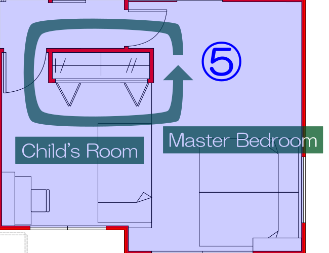 20200811-2F子供部屋-主寝室-間取り-狭い空間01